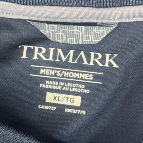 Trimark Real Men Wear Pink Polo Shirt Mens XL Blue American Cancer Society - Picture 6 of 10